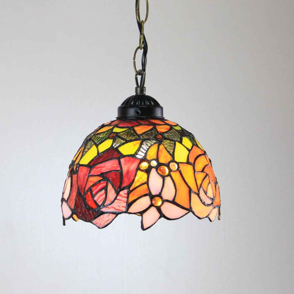 Tiffany Cottage LED Suspension Métal Verre Chambre À Coucher/Salon - Neutralighting