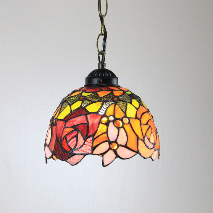 Tiffany Cottage LED Suspension Métal Verre Chambre À Coucher/Salon - Neutralighting