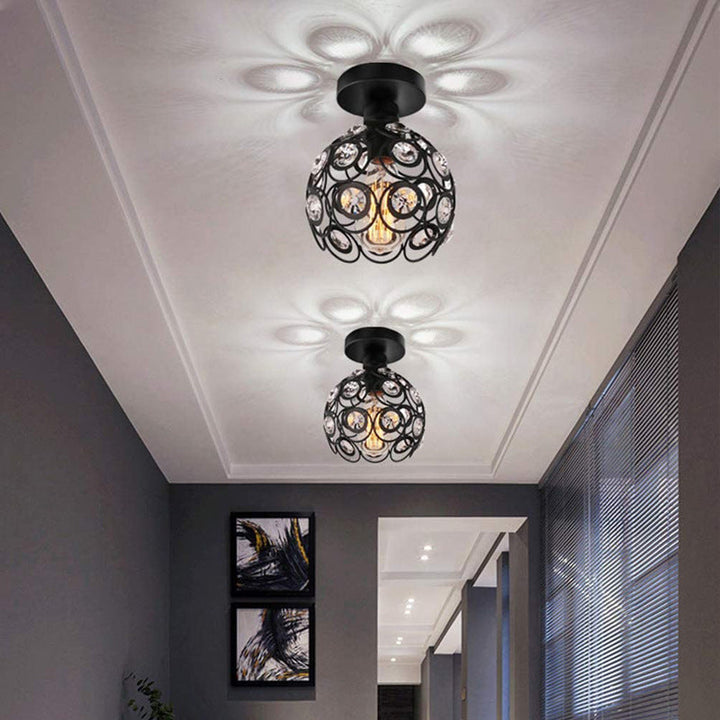 Arisha Moderne Plafonnier Métal Verre Chambre À Coucher - Neutralighting