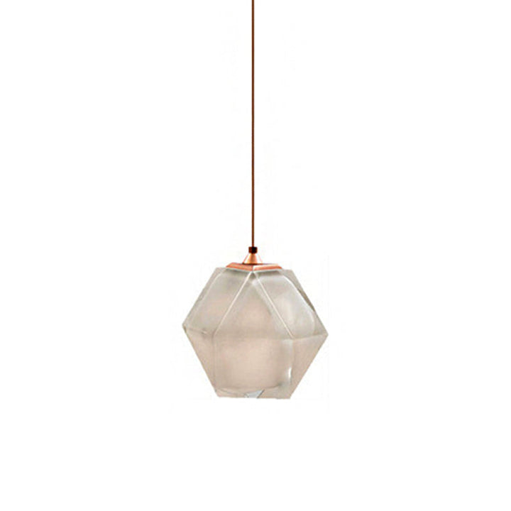 Valentina Polyèdre LED Suspension Métal Verre Cuisine Chambre à Coucher - Neutralighting