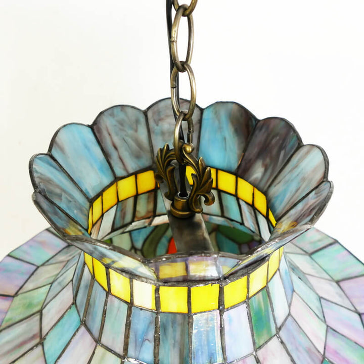 Tiffany Vintage LED Suspension Métal Verre Chambre À Coucher - Neutralighting