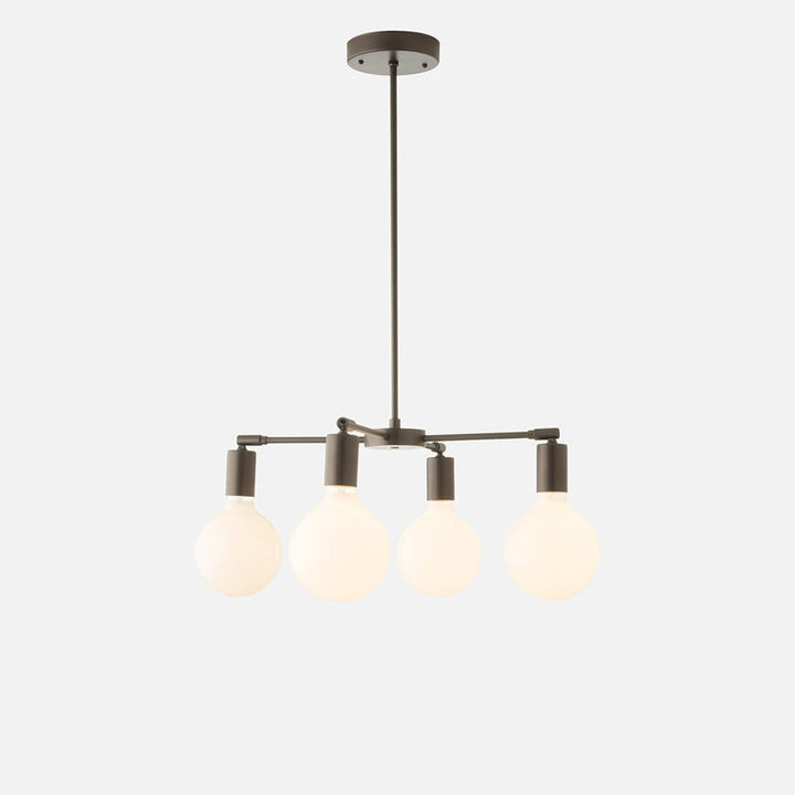 Valentina Moderne LED Métal Verre Lustre Chambre à Coucher - Neutralighting