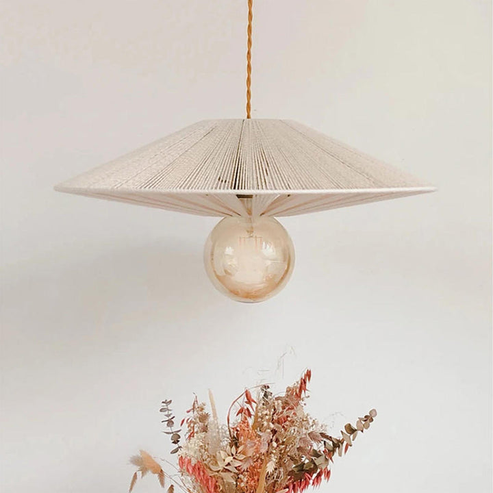 Ritta Cristal Métal Ficelle Suspension Salle à Manger - Neutralighting