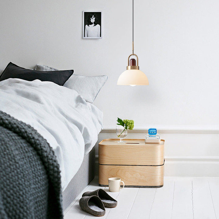 Valentina Moderne LED Suspension Métal Bois Verre Salle à Manger Chambre à Coucher - Neutralighting