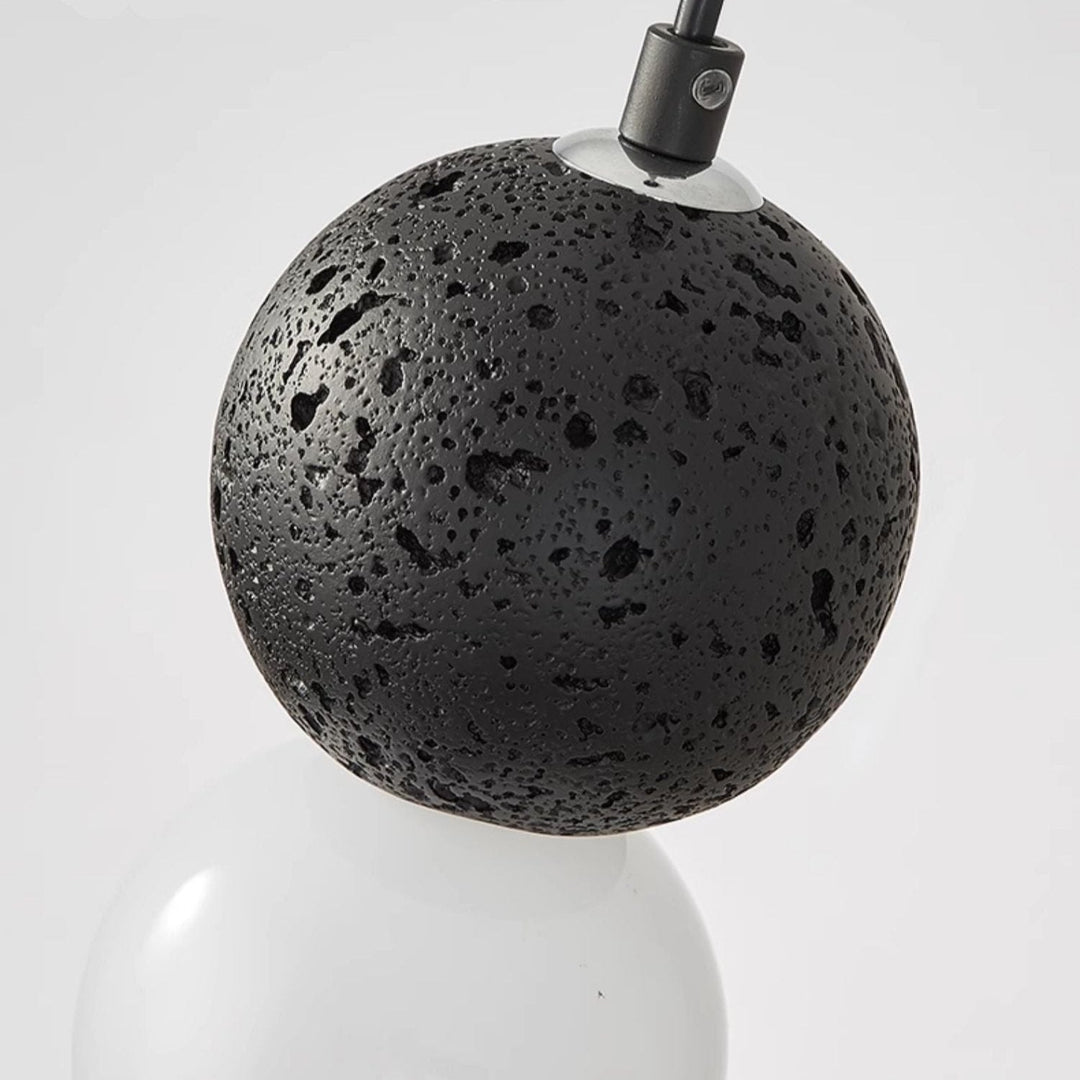 Kessie Luminaires Suspensions Globe Moderne Pierre/Verre Rose/Gris/Noir/Blanc Salon - Neutralighting