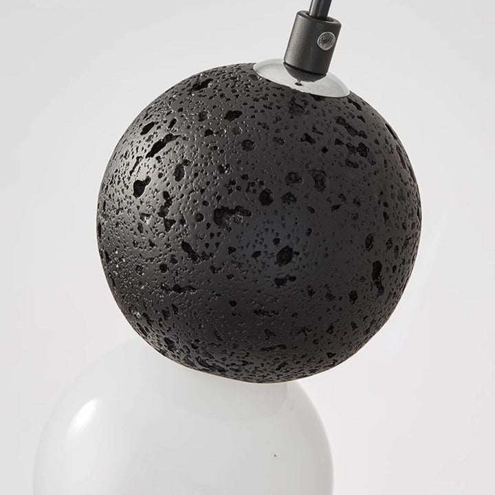 Kessie Luminaires Suspensions Globe Moderne Pierre/Verre Rose/Gris/Noir/Blanc Salon - Neutralighting