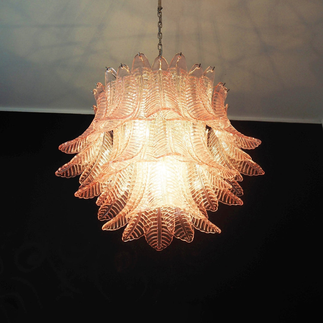 Aurora Lustre Rose Feuille Verre Superposé Gracieux Luxe - Neutralighting
