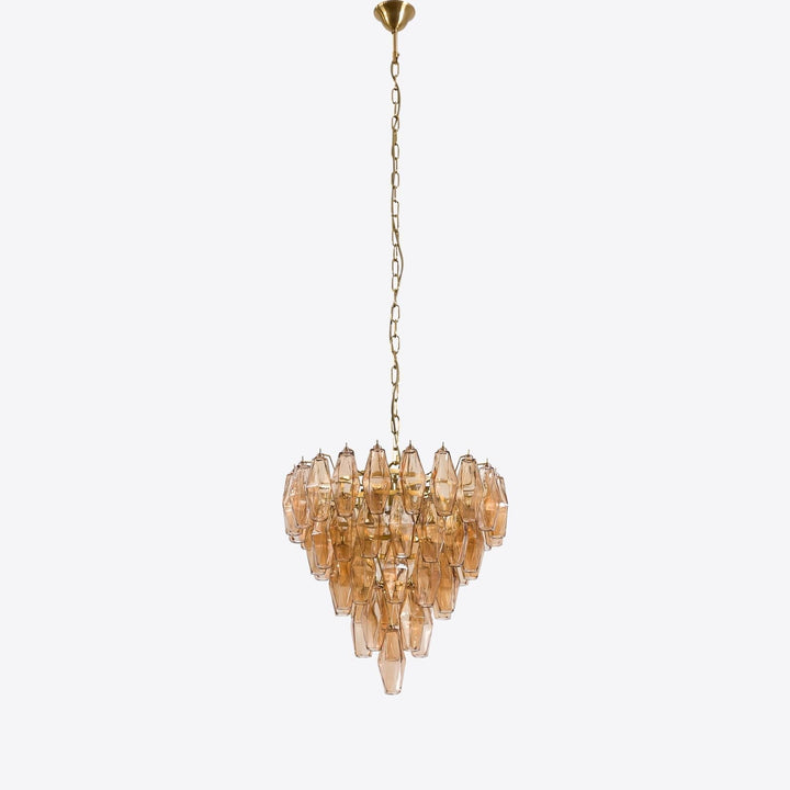 Aurora Lustre Rose Facetté Verre Superposé Vintage - Neutralighting