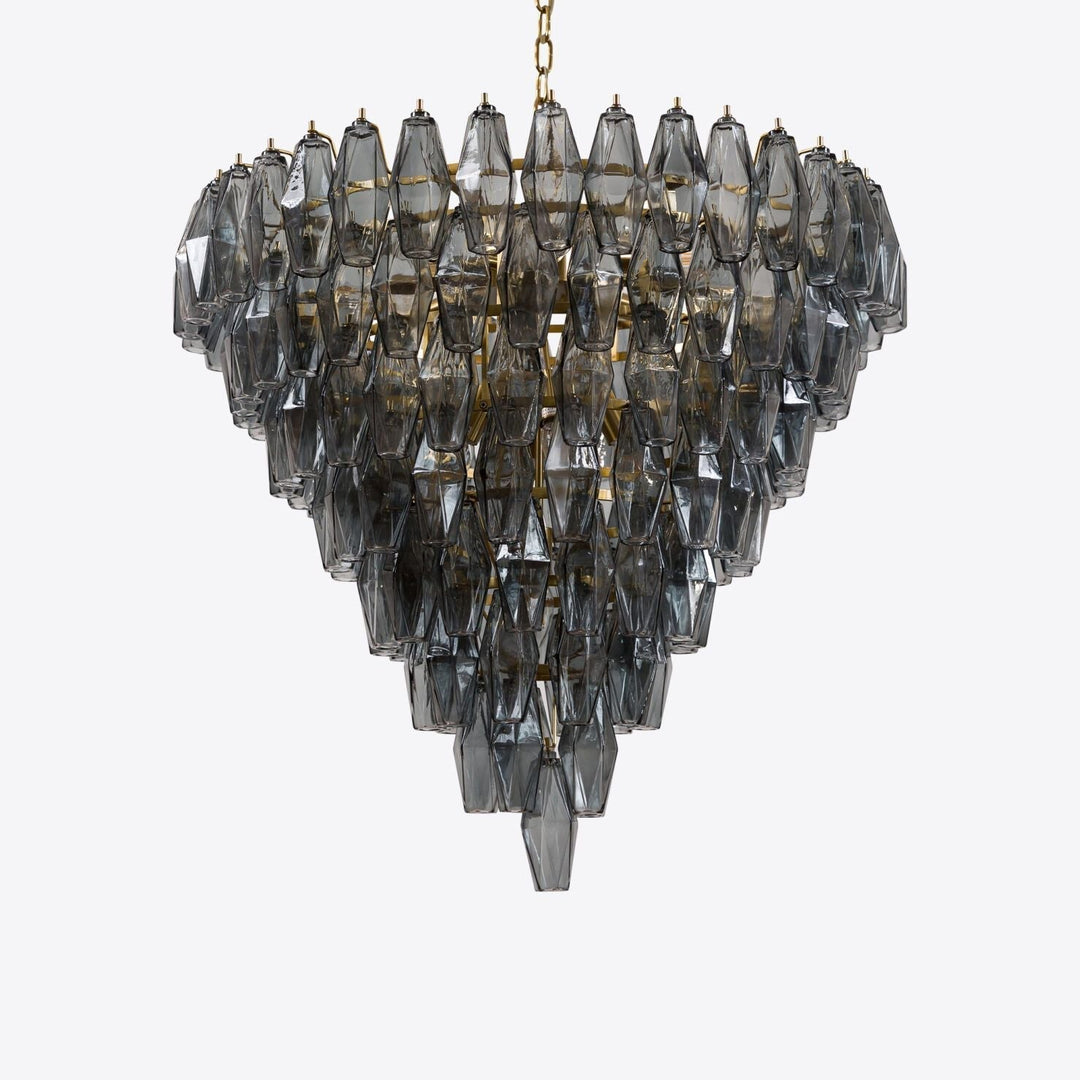 Aurora Lustre Rose Facetté Verre Superposé Vintage - Neutralighting