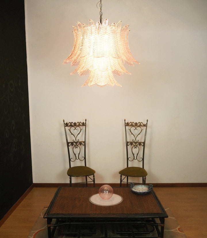 Aurora Lustre Rose Feuille Verre Superposé Gracieux Luxe - Neutralighting