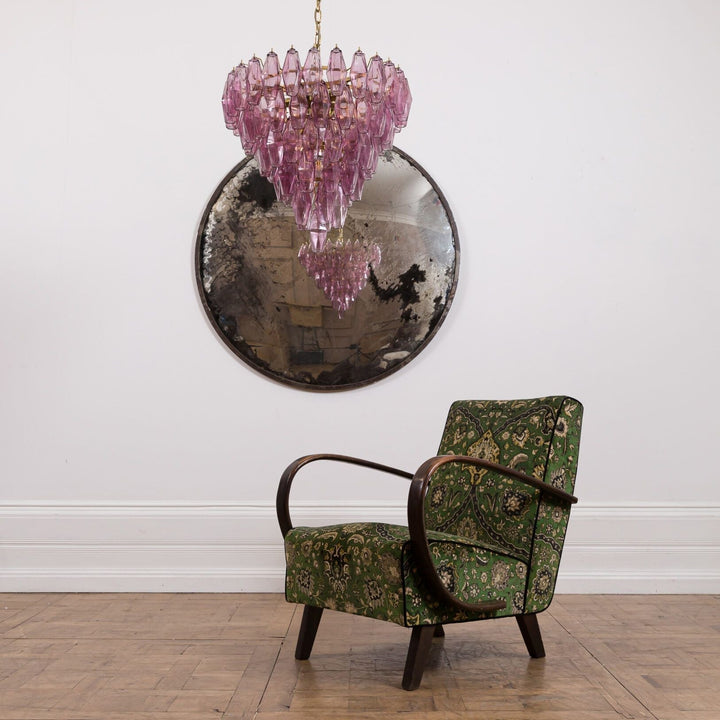 Aurora Lustre Rose Facetté Verre Superposé Vintage - Neutralighting