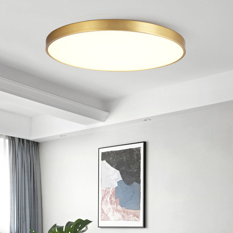 Rynn Plafonnier Rond Minimaliste. Métal/Acrylique. Salon - Neutralighting