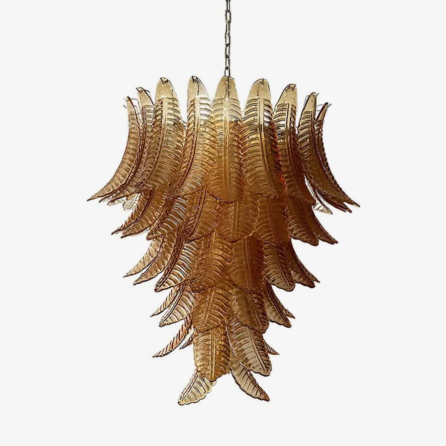 Aurora Chandelier en Verre de Murano Ambre - Neutralighting