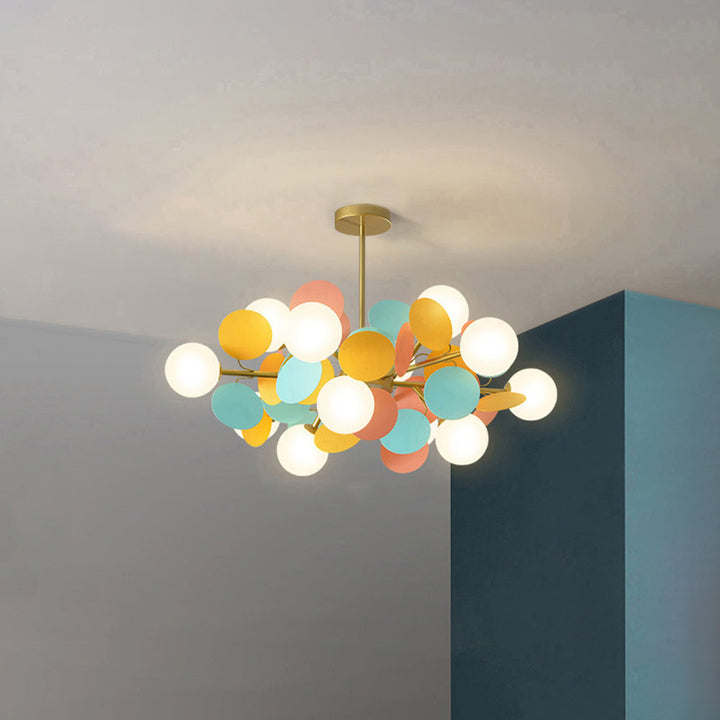 Nexen Plafonnier en forme de branche florale multicolore - Neutralighting
