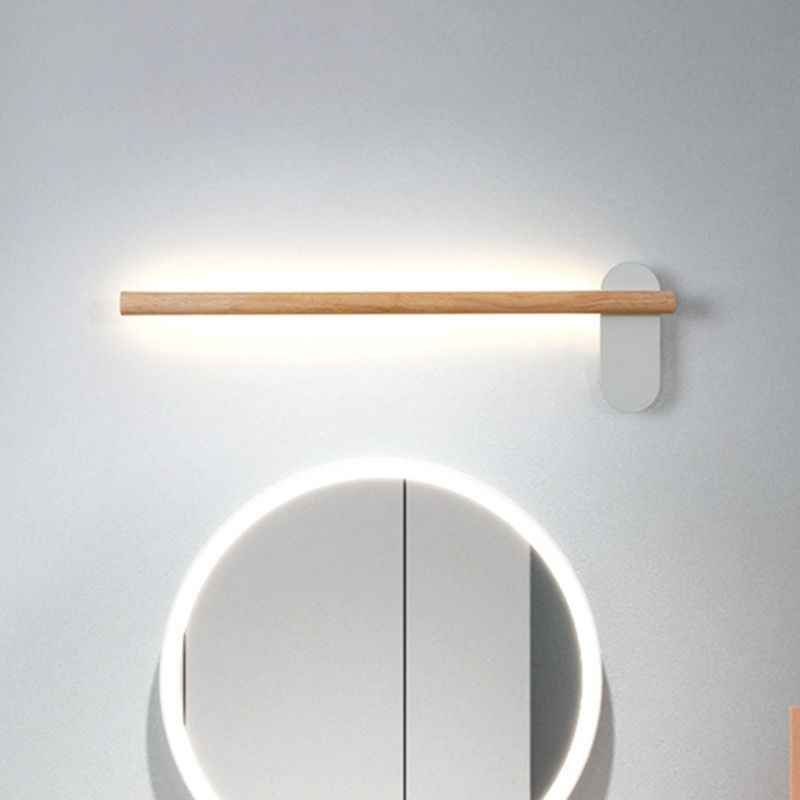 Muto Applique Miroir Linéaire Naturelle, Bois, Chambre à Coucher - Neutralighting