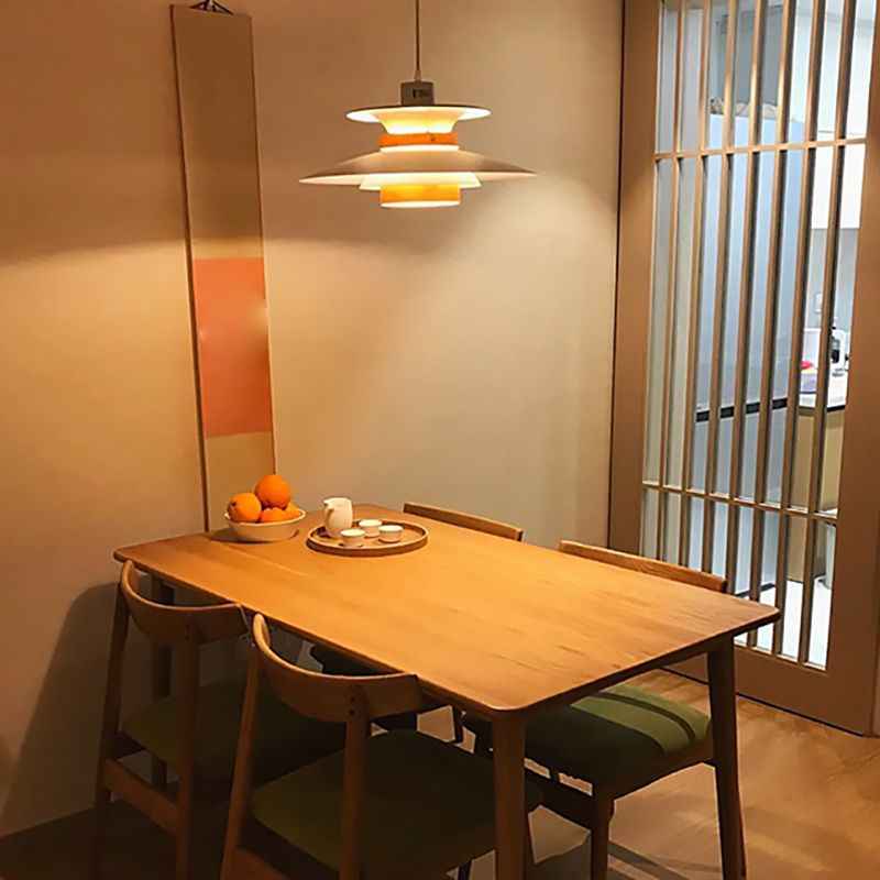 Valentina Suspension Bol Moderne, Métal, Blanc/Bois/Marron, Salon - Neutralighting