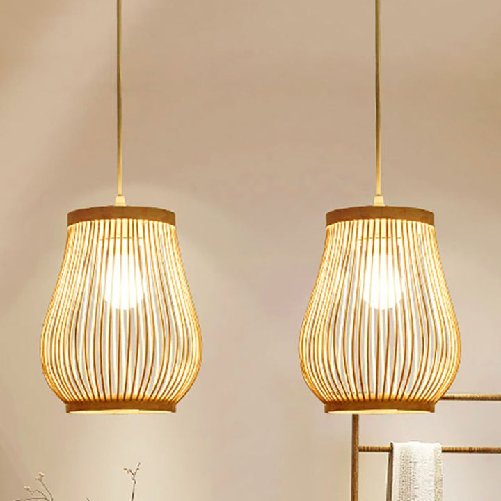 Ritta Suspension, Bambou, DIA 18CM/20CM - Neutralighting