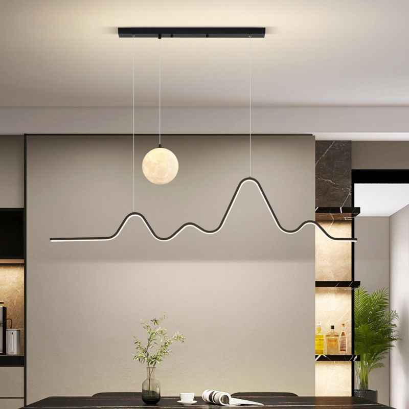 Suspension Arisha Métal Noir LED 59W