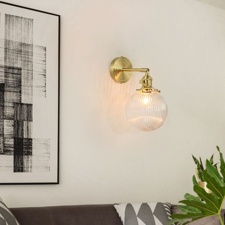 Valentina Applique Murale Boule/Fleur Luxe, Métal/Verre, Salle à Manger - Neutralighting