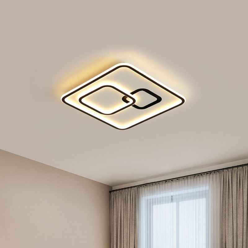 Plafonnier Arisha Acrylique Noir LED