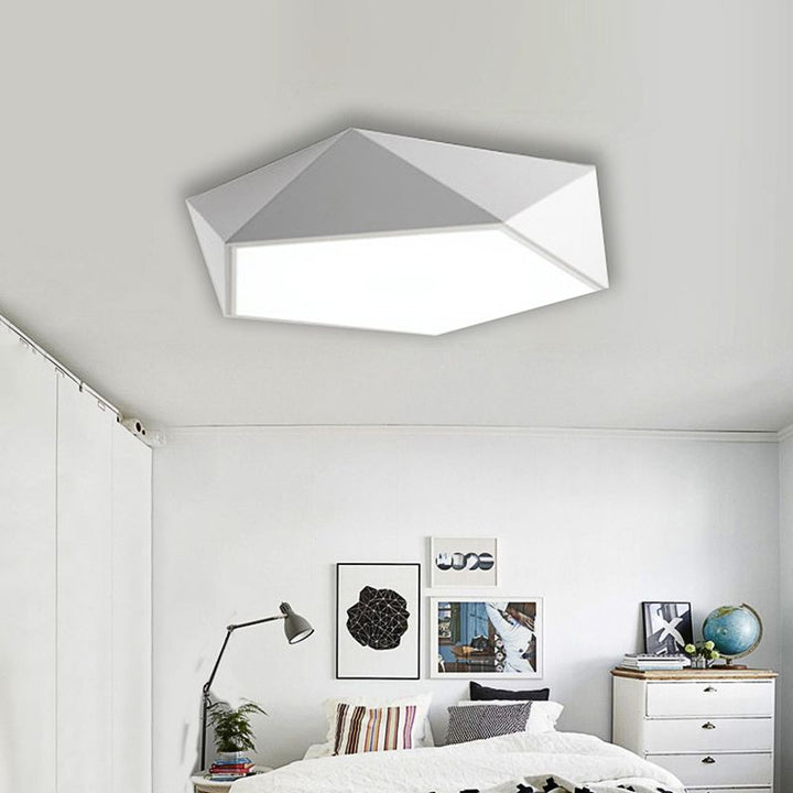 Arisha Design LED Plafonnier Simple Moderne Métal Noir/Blanc Salon - Neutralighting