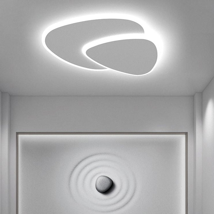 Zeno Plafonnier Triangle Moderne Blanc Salon - Neutralighting