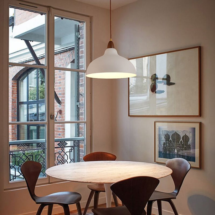 Valentina Suspension Bol Moderne, Métal, Noir/Blanc, Salon - Neutralighting