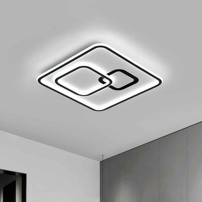 Plafonnier Arisha Acrylique Noir LED