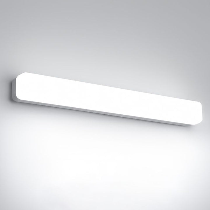 Ray Applique de Vanité Rectangulaire Simple, Acrylique, Blanc, Couloir/Salle de Bain - Neutralighting
