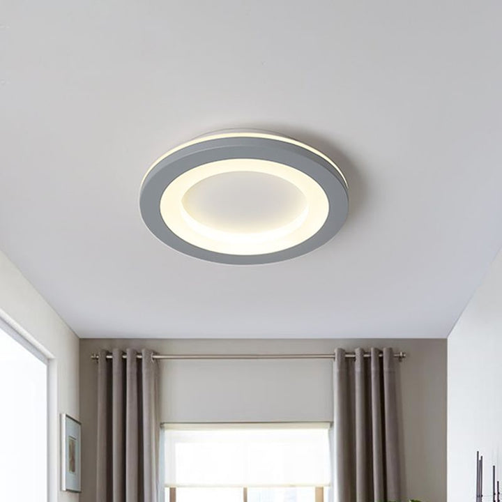 Arisha Fleur Moderne LED Plafonnier Gris Acrylique Chambre à coucher - Neutralighting