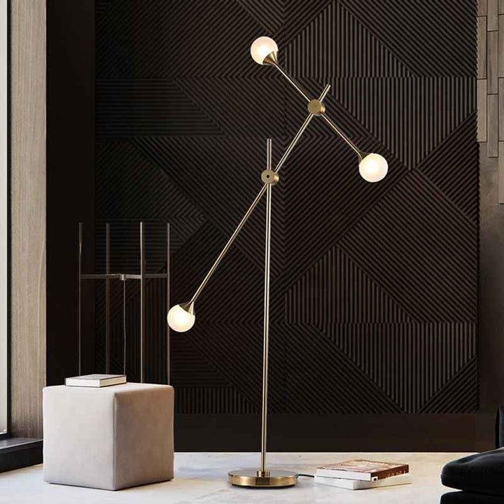 Lampadaire Valentina en Verre – Lumière Élégante