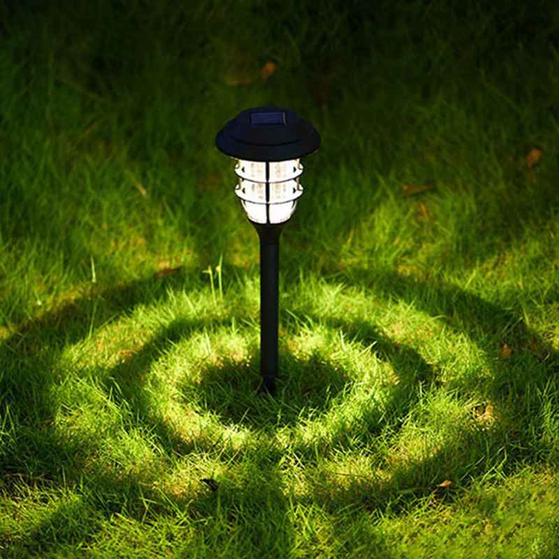 Ray Borne Extérieure Cylindre Moderne, Métal/Acrylique, Noir, Jardin - Neutralighting