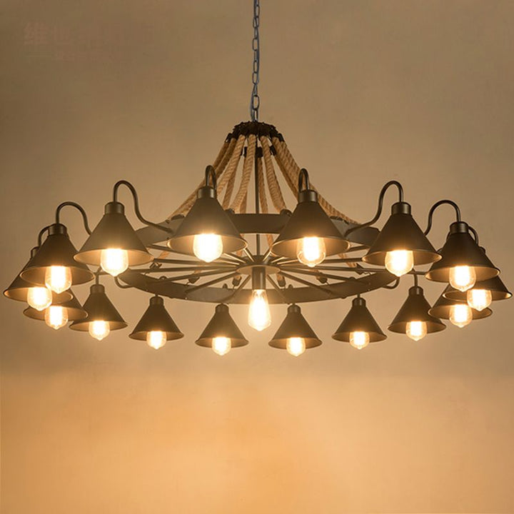 Silva Suspension Dôme Industriel, Métal/Verre, Noir/Blanc, Salon - Neutralighting