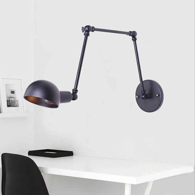 Epoch Applique Murale Rétro Industrielle, Métal, Noir, Salon - Neutralighting