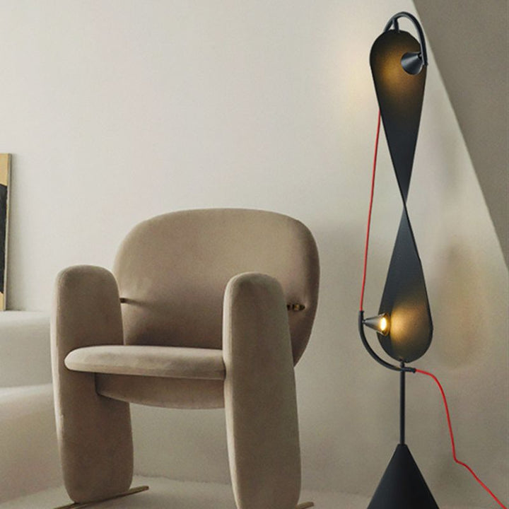 Mira Lampadaire Géométrique Moderne Métal Salon - Neutralighting