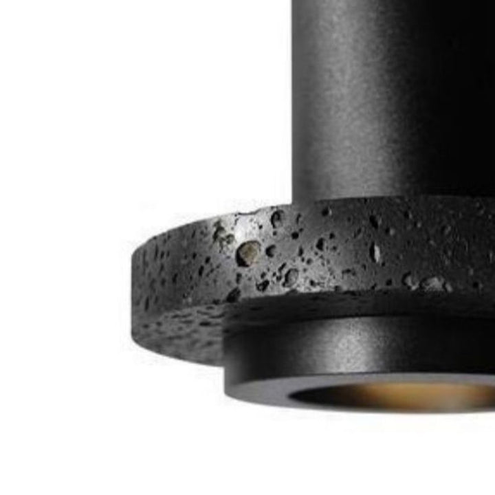 Arisha Suspension Cylindre Moderne, Pierre, Noir, Chambre - Neutralighting