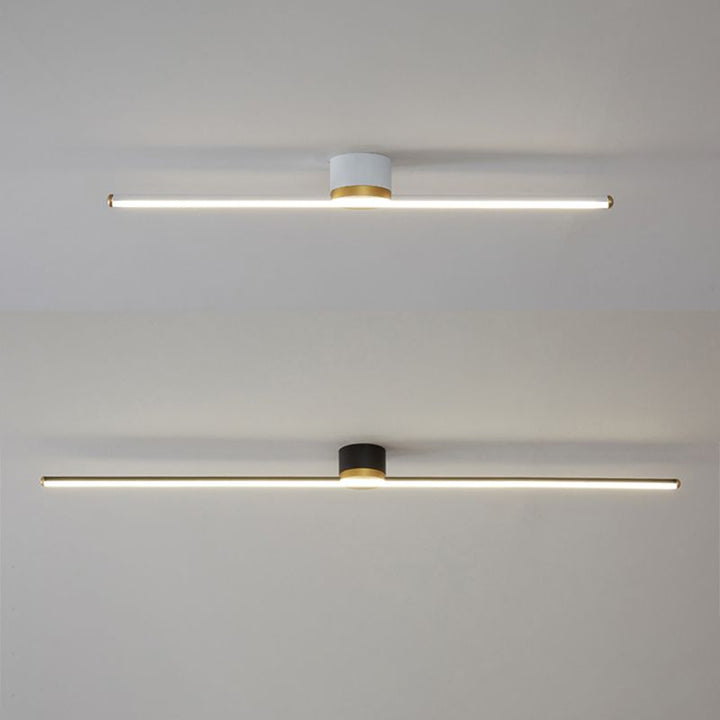 Erix Plafonnier Linéaire Moderne Blanc/Noir. Salon - Neutralighting