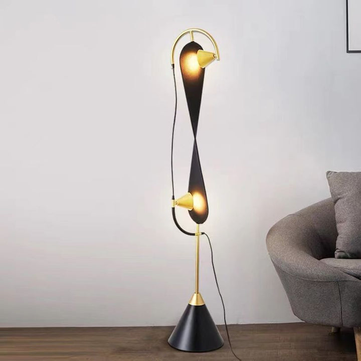 Mira Lampadaire Géométrique Moderne Métal Salon - Neutralighting