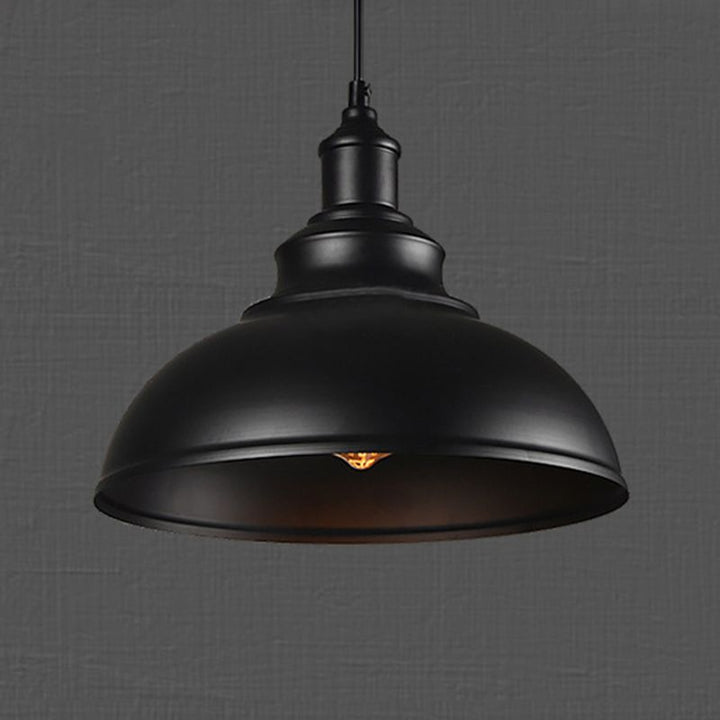 Arisha Rétro Industrielle LED Suspension Noir Blanc Gris Métal Salle à manger - Neutralighting