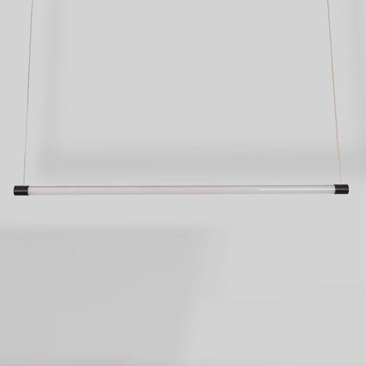 Ray Linéaire LED Suspension Noire Argent Métal Chambre à coucher - Neutralighting
