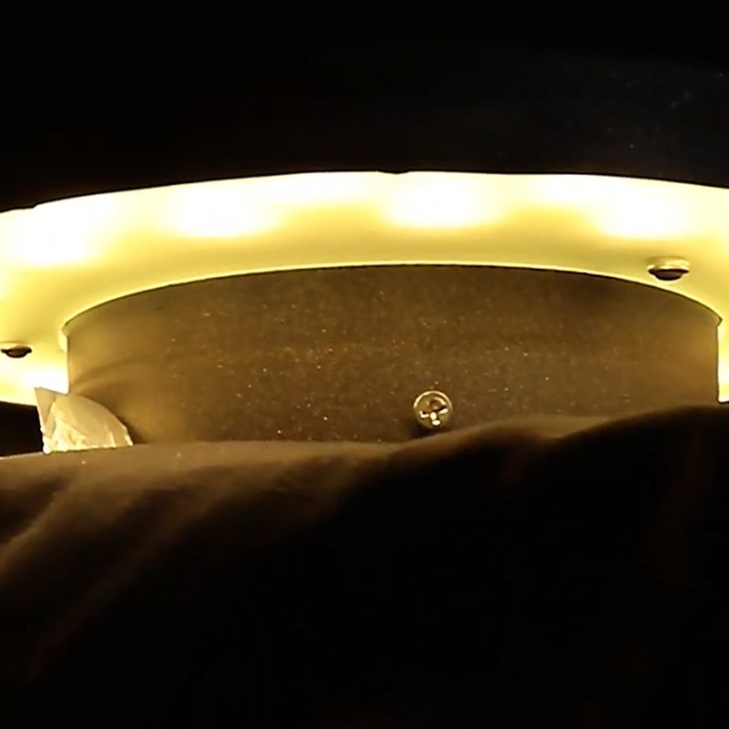 Ray Lampe Extérieure au Sol Rond Simple, Métal, Noir, Cour - Neutralighting