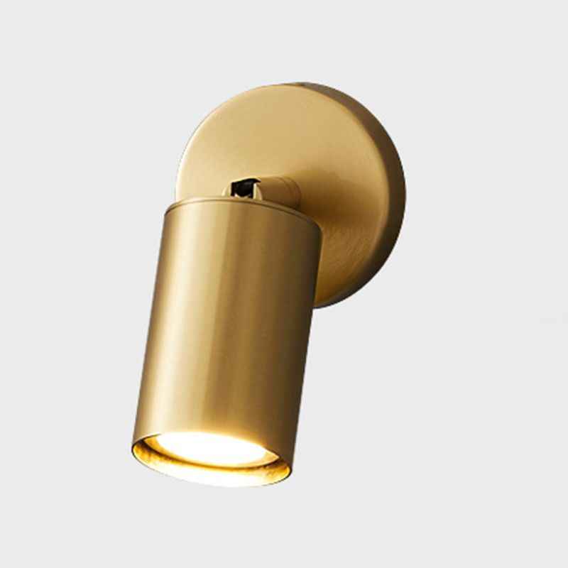 Griv Applique Murale Moderne à Spot Rotatif Cylindrique en Laiton - Neutralighting