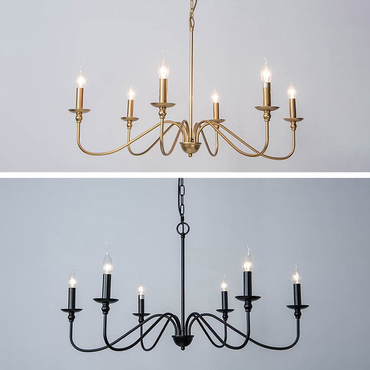 Silva Grande Luminaires Suspensions Vintage LED Métal Noir/Doré Salon - Neutralighting