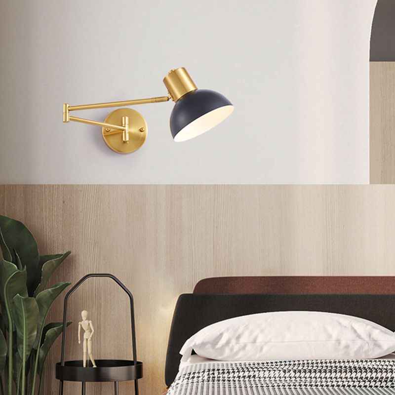Arisha Applique Orientable Géométrique Moderne, Métal, Noir/Or, Chambre - Neutralighting