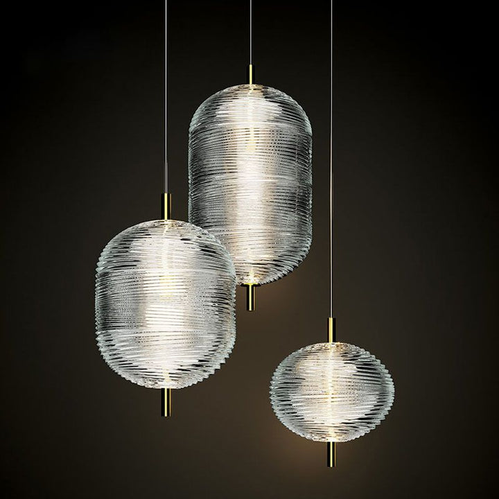 Valentina Suspension Globe Moderne, Verre/Métal, Noir/Or, Chambre - Neutralighting
