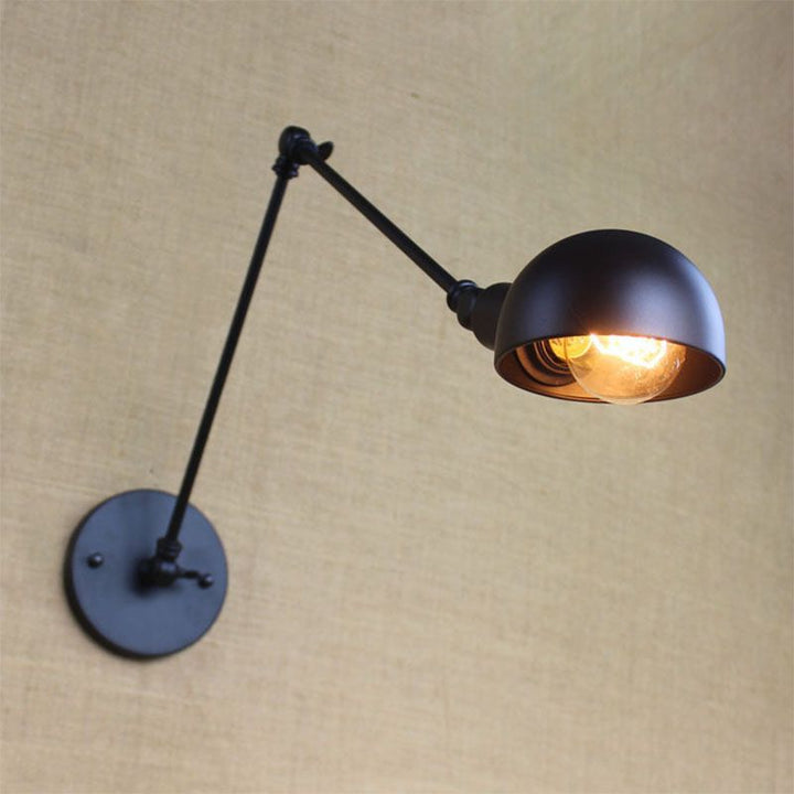 Epoch Applique Murale Réglable Industrielle, Métal, Noir, Bureau - Neutralighting