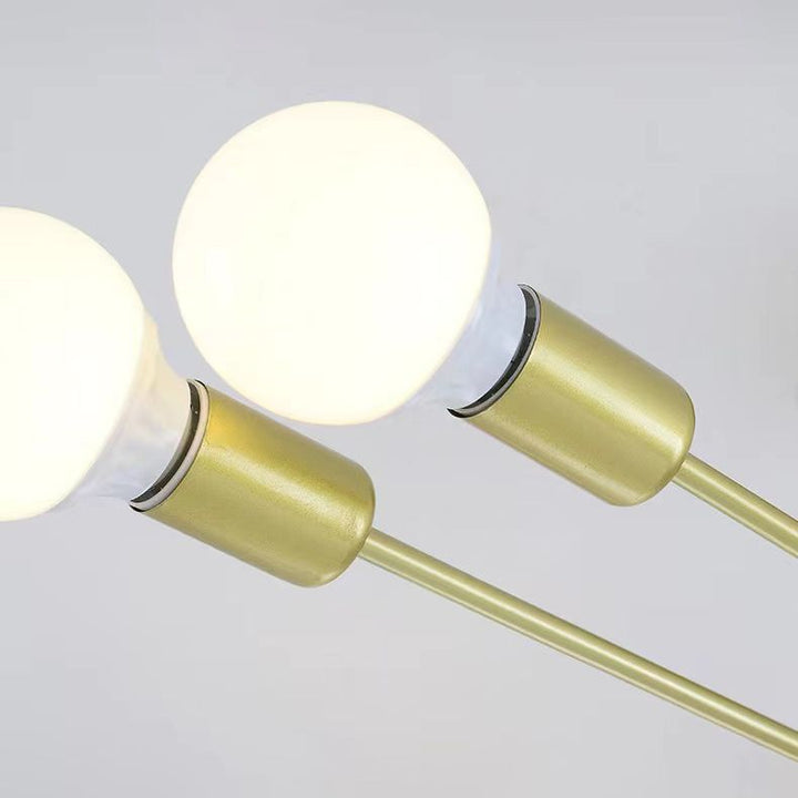 Valentina Plafonnier Linéaire Moderne, Métal/Verre, Blanc/Noir/Doré, Salon - Neutralighting