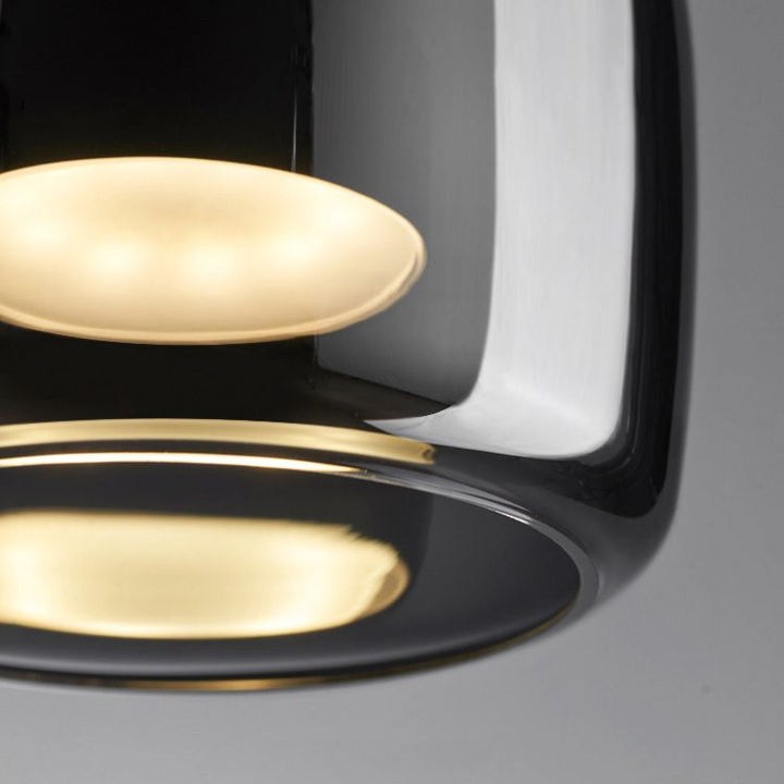 Valentina Suspension Dôme Moderne, Verre, Noir, Salon - Neutralighting