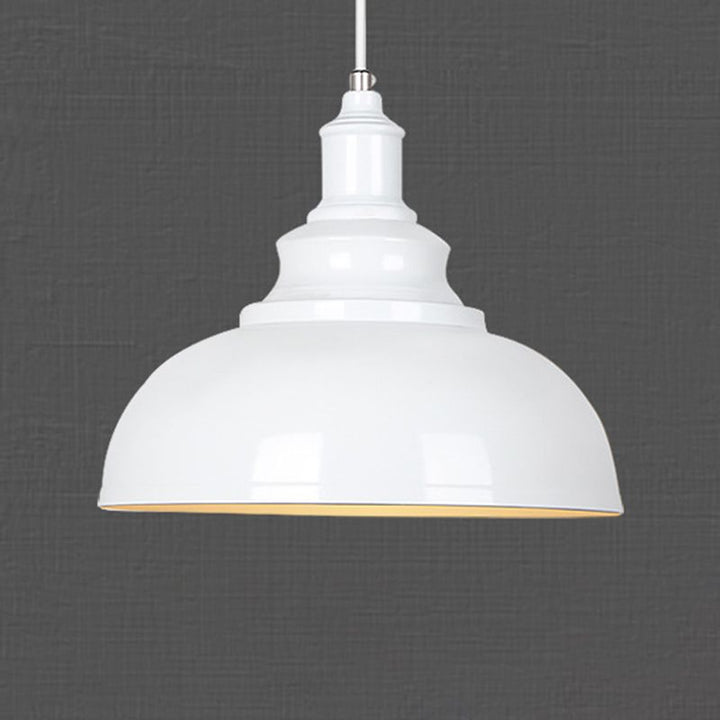 Arisha Rétro Industrielle LED Suspension Noir Blanc Gris Métal Salle à manger - Neutralighting