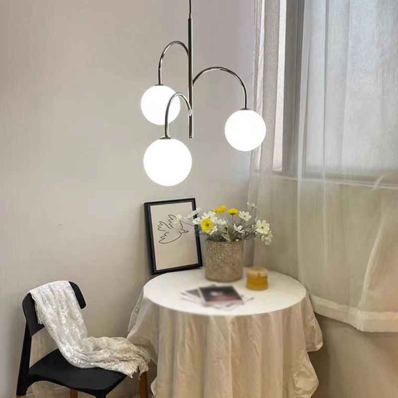 Valentina Suspension Multi Moderne, Metal/Verre, Blanc, Chambre - Neutralighting
